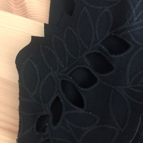 Free People Open Back Cut Out Leaf Fit Flare Dress - Picture 9 of 10